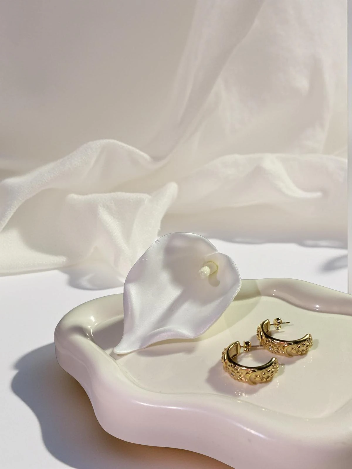 Çelik Ay Güneş Küpe