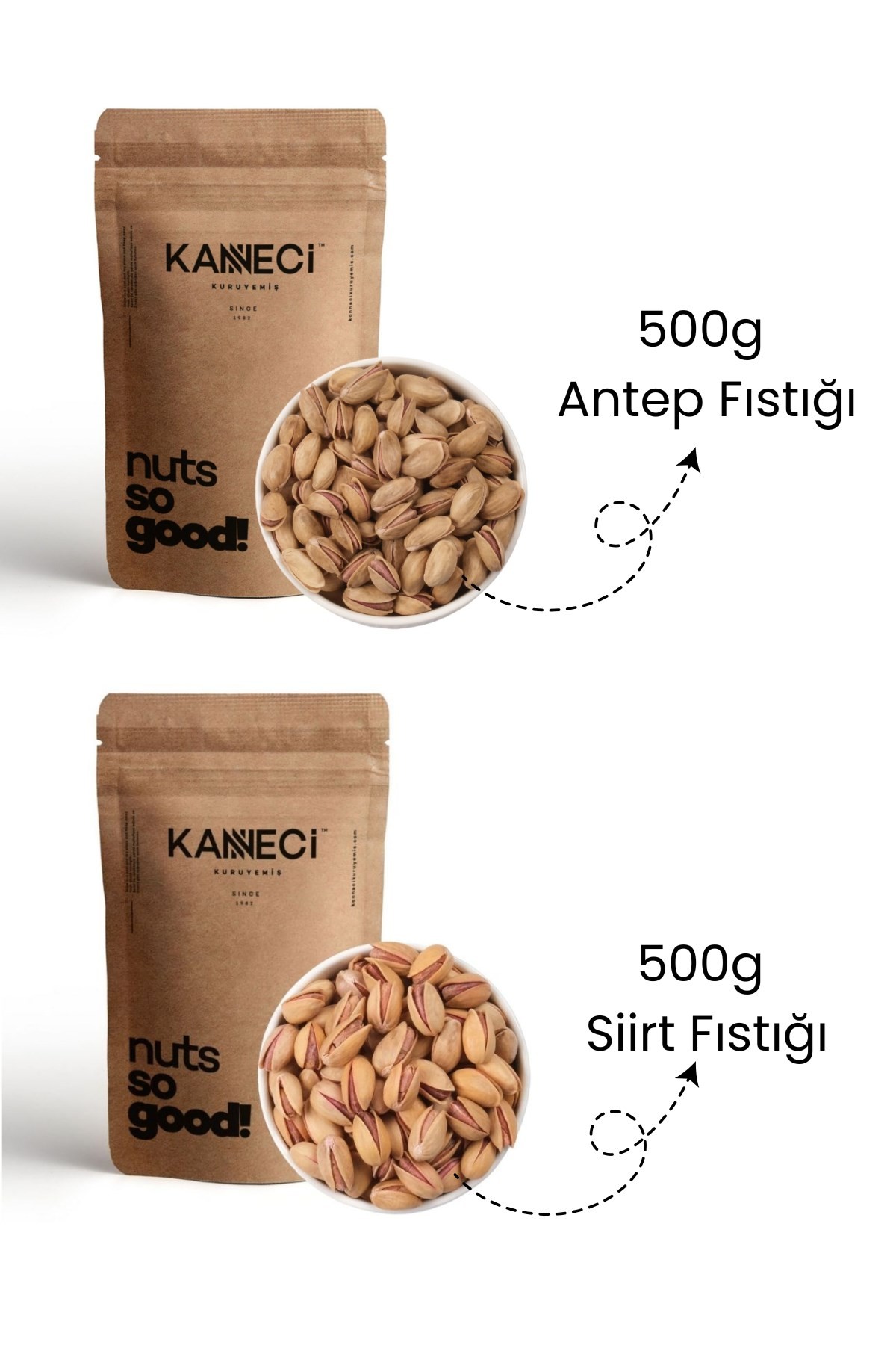 500g Antep Fıstığı+500g Siirt Fıstığı