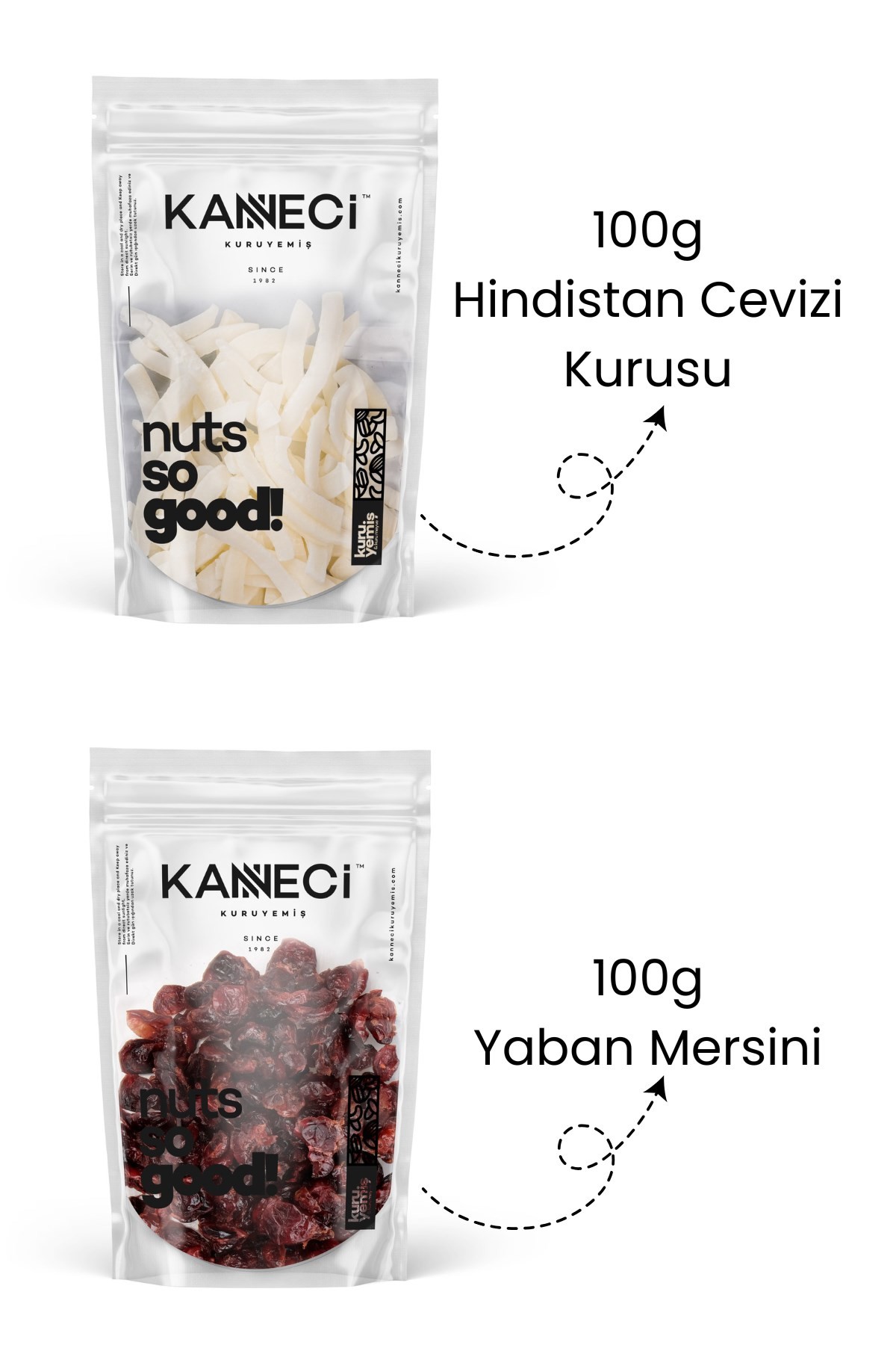 100g Hindistan Cevizi Kurusu+100g Yaban Mersini 