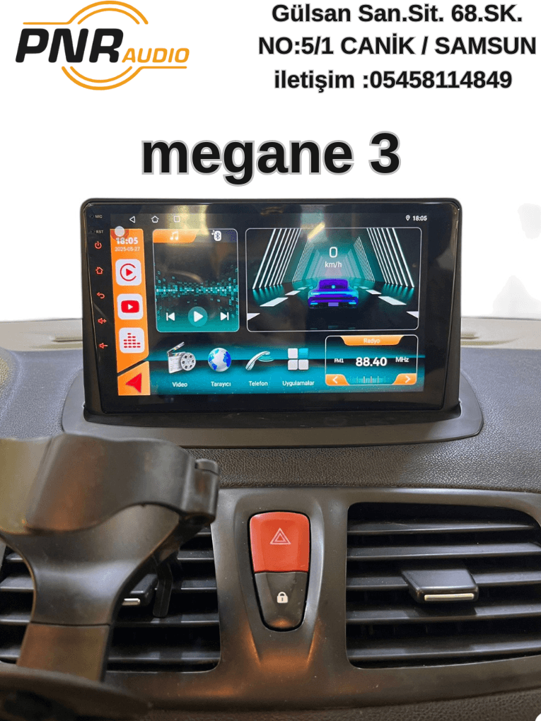 PNR MD058 RENAULT MEGANE 3 2003-2016 9"MULTİMEDİA ÇERÇEVESİ
