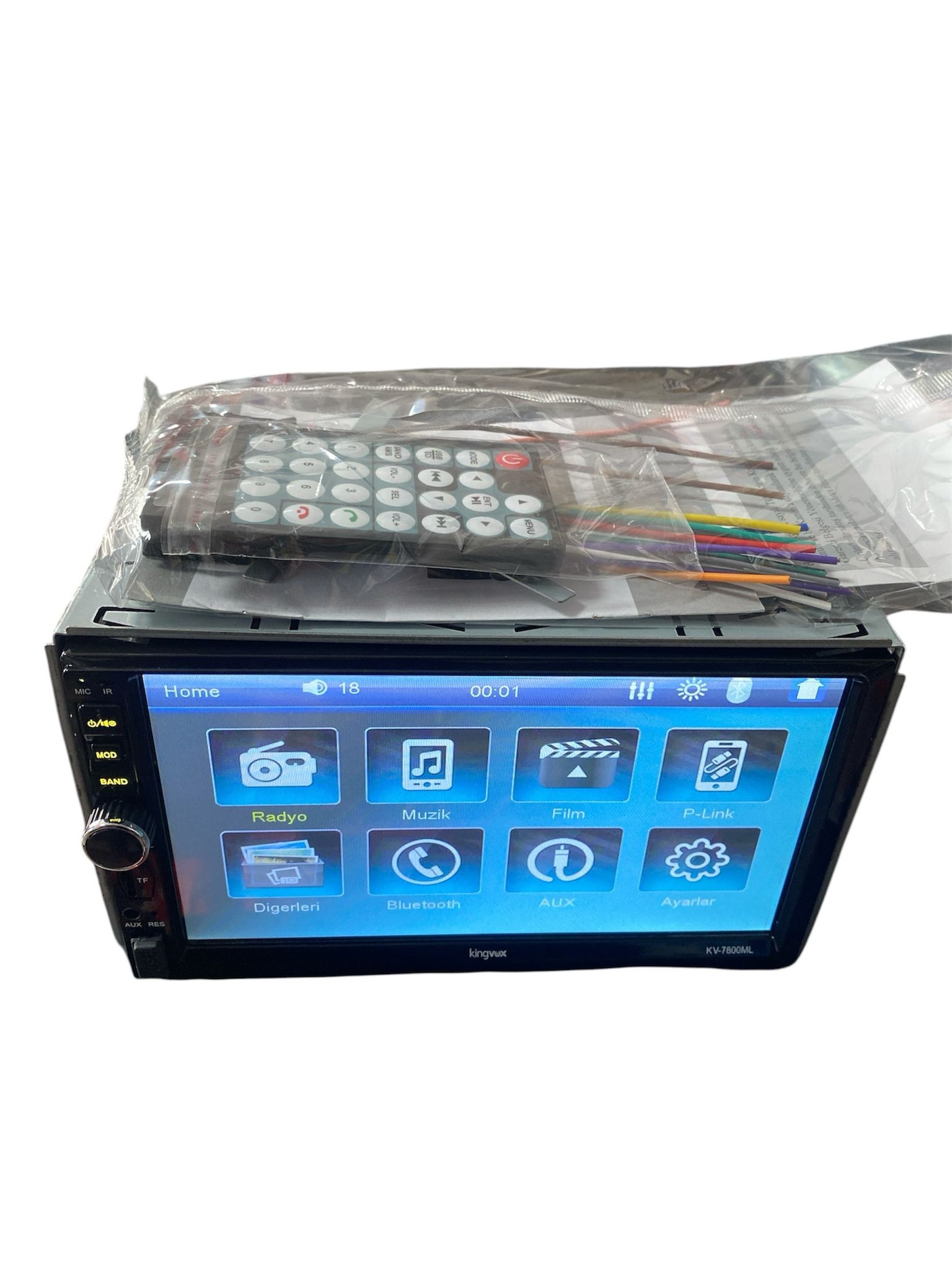 KİNGVOX KV-7800 7" DOUBLE TEYP 