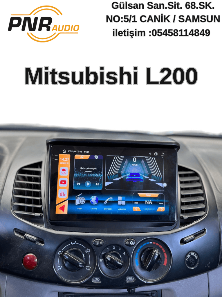 PNR CR145B MİTSUBİSHİ L200 2006-2014 9" MULTİMEDİA ÇERÇEVESİ