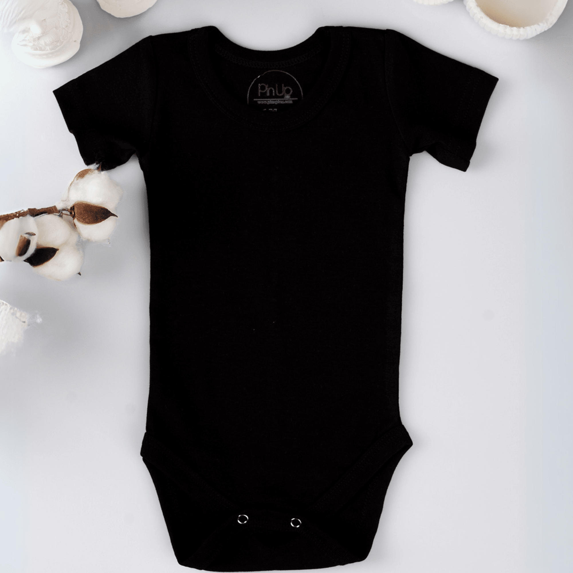 %100 Pamuklu Kısa Kollu Bebek Çıtçıtlı Atlet, Body / Zıbın
