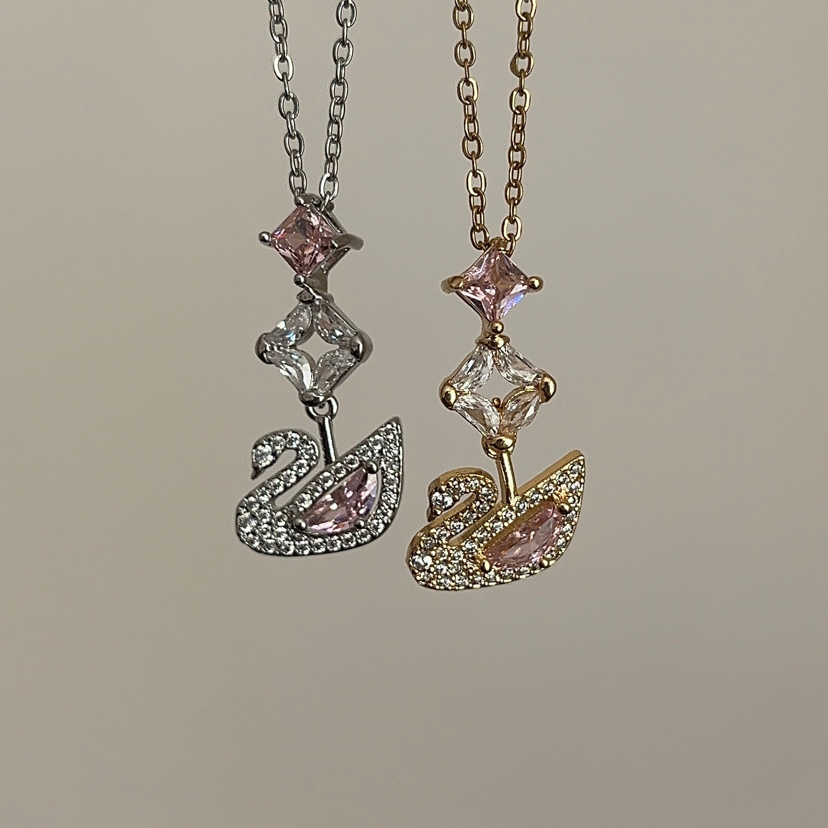 Çelik | Dazzling Swan Kolye Silver
