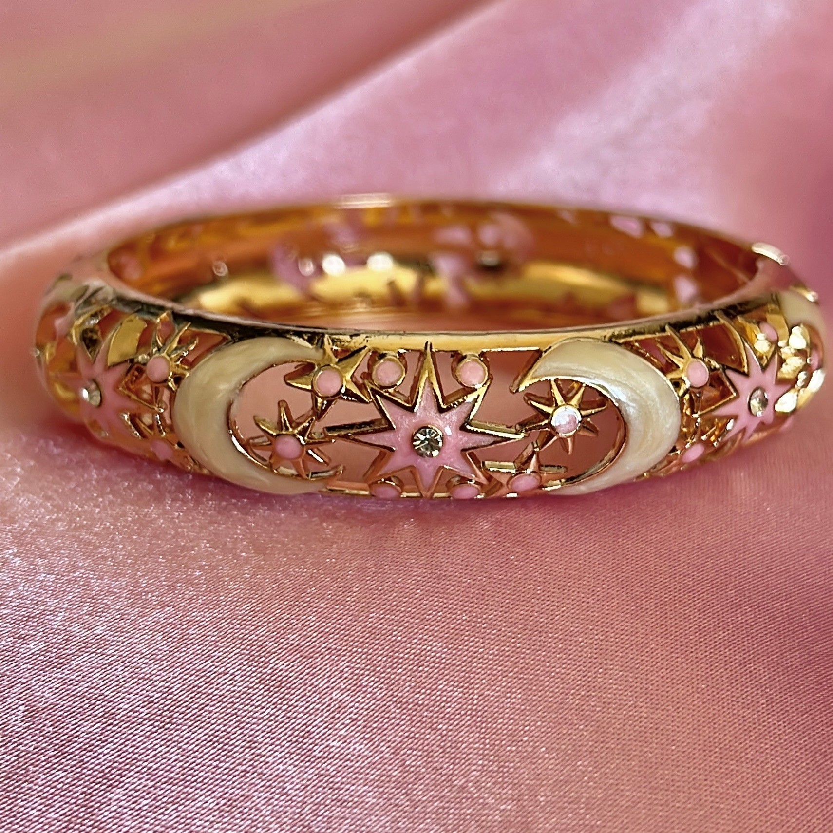 Celestia Pink Mineli Kelepçe