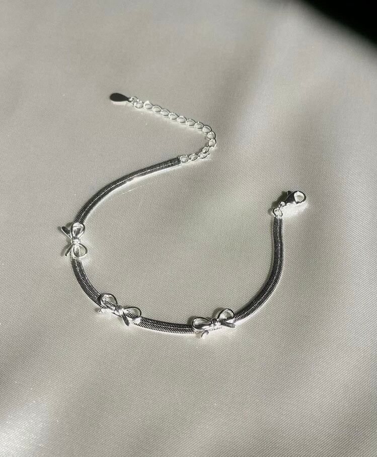 925s Çelik | Dainty Ribbon Bileklik