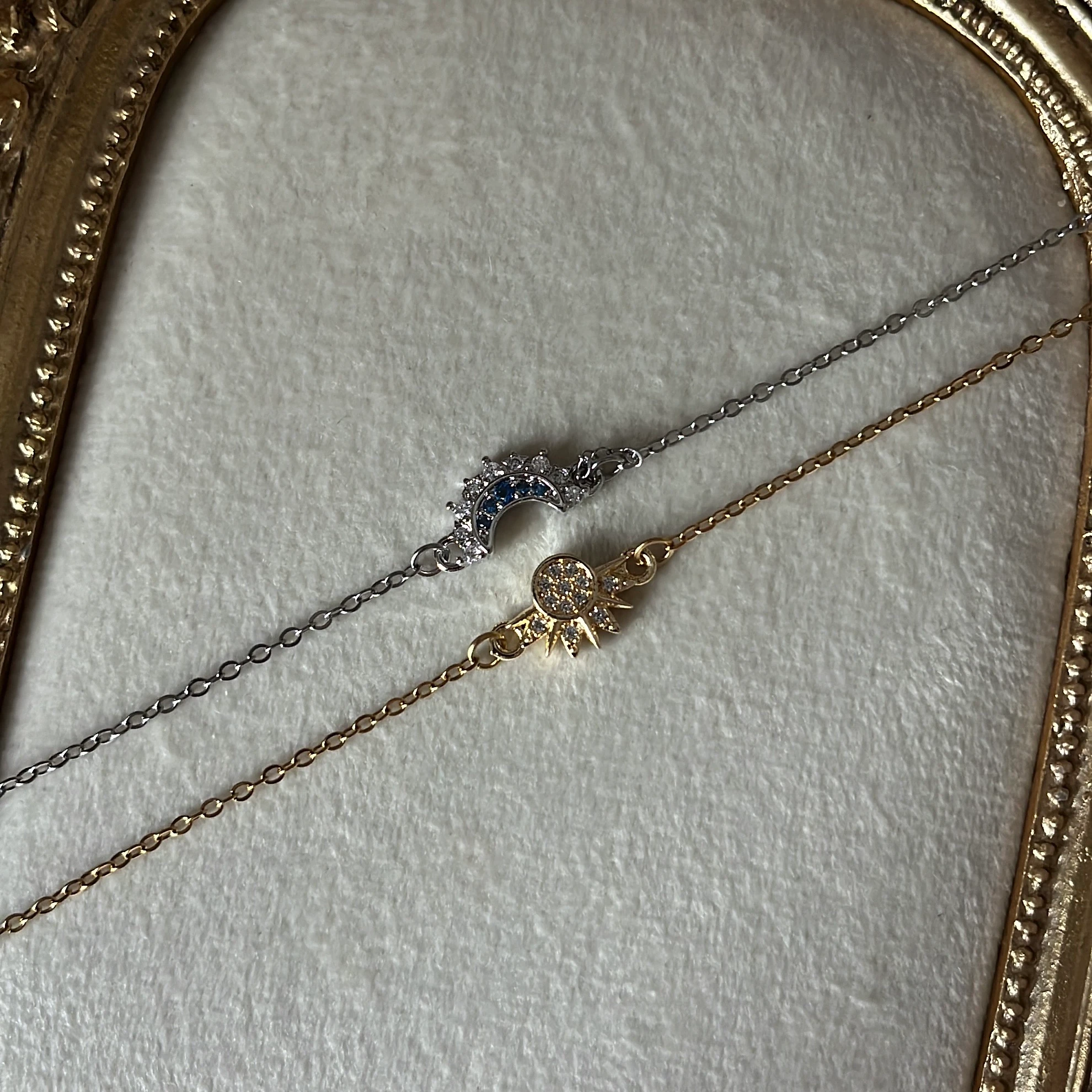 Çelik | Ay Güneş Arkadaşlık Bilekliği (İkili Gönderilir)