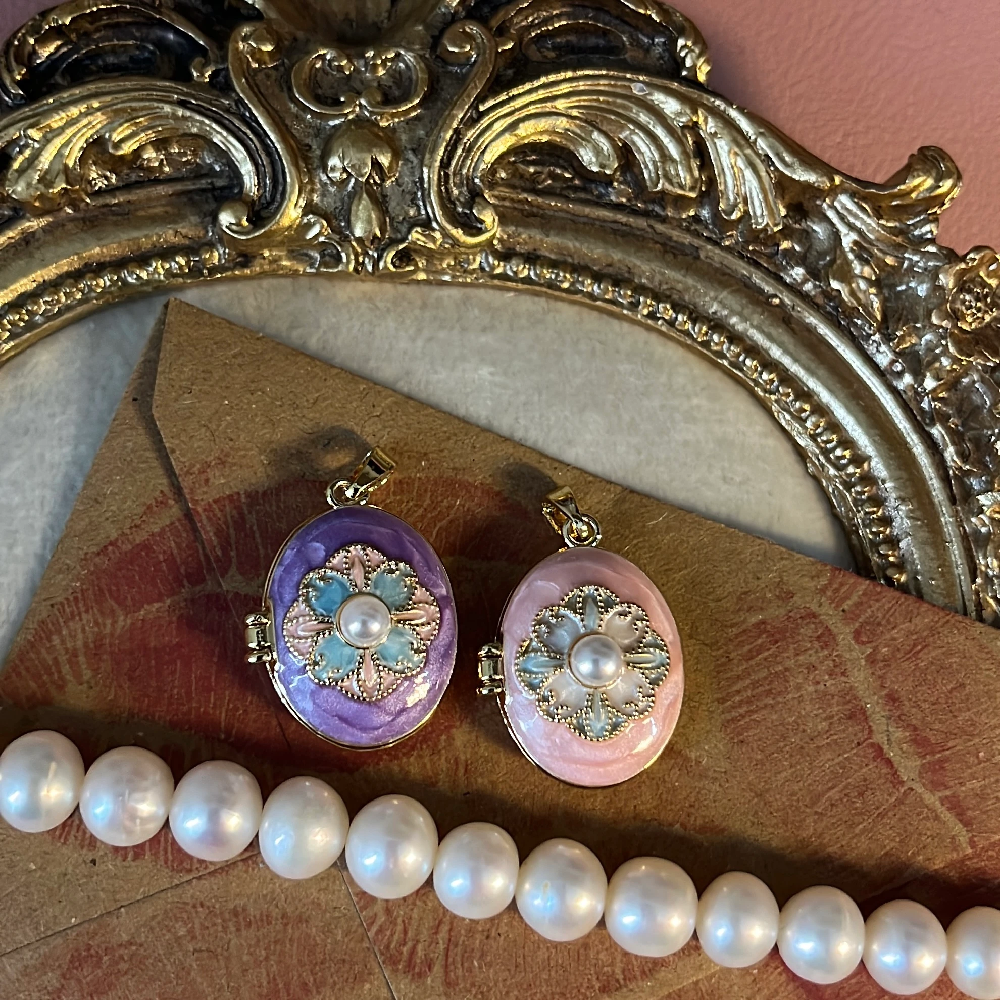 Vintage Kapaklı Locket Kolye