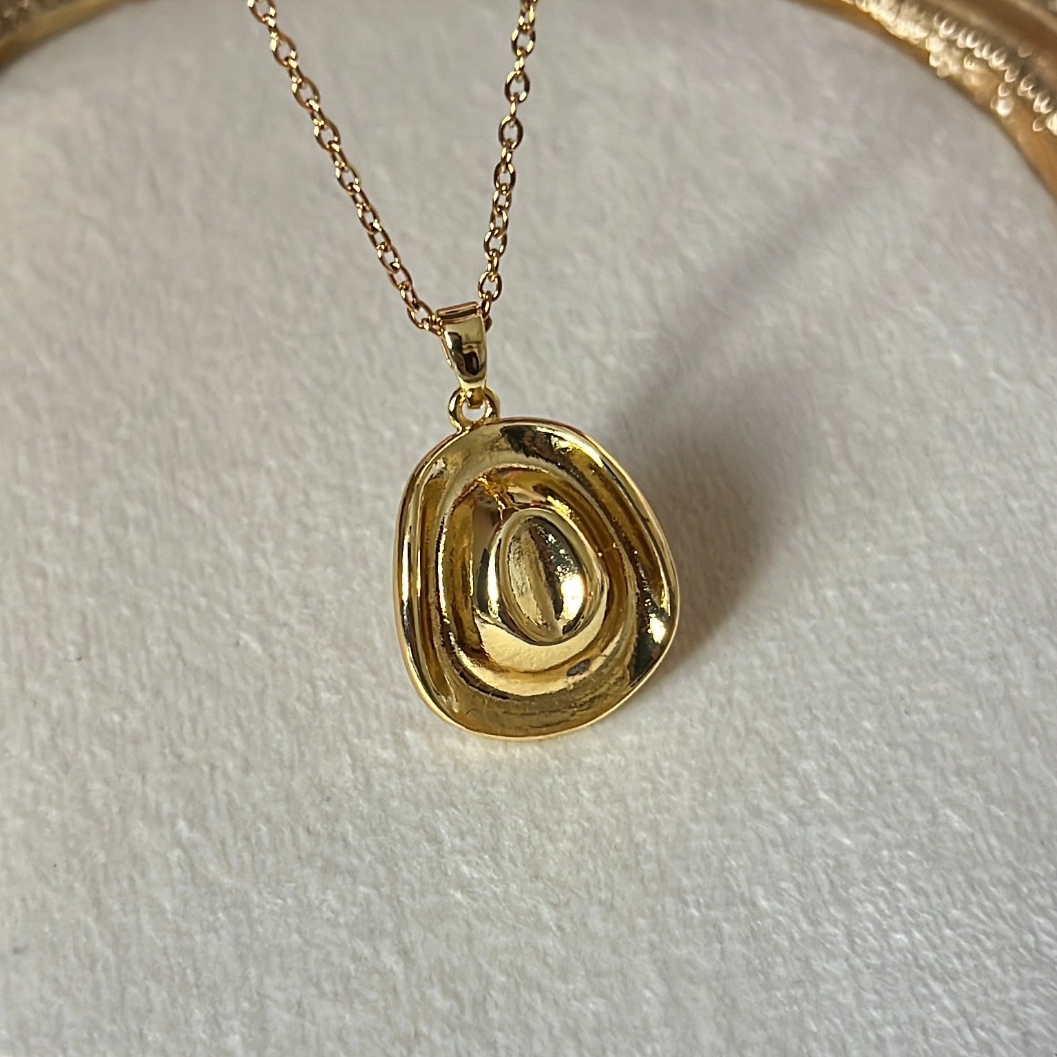 Çelik | Kovboy Şapka Kolye