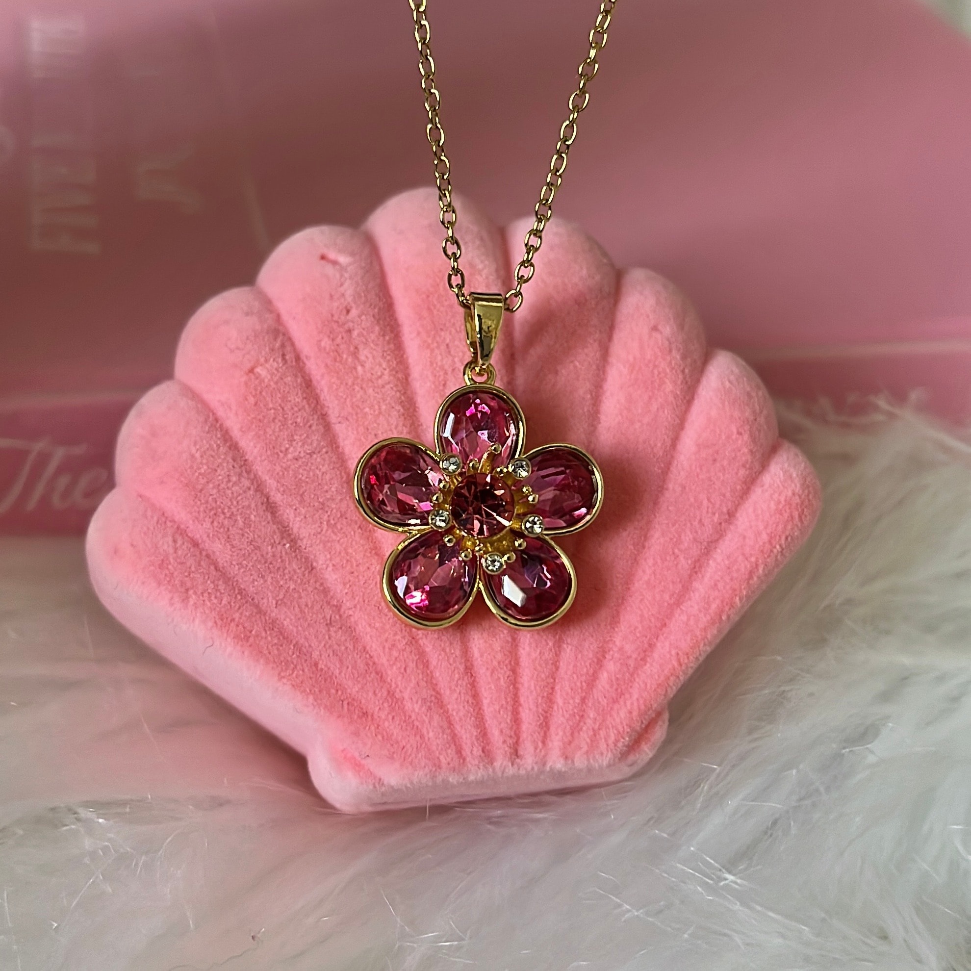 Çelik | Pink Bloom Kolye