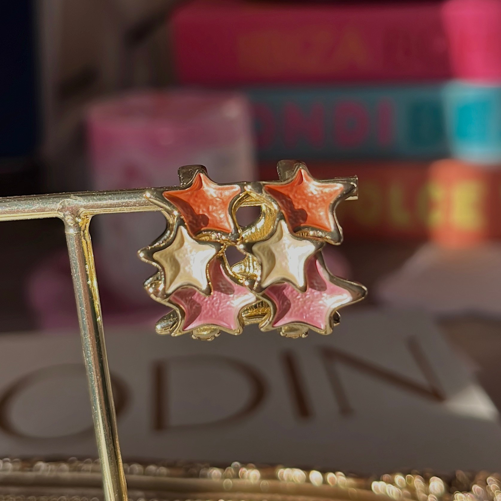 Pink Stars Küpe