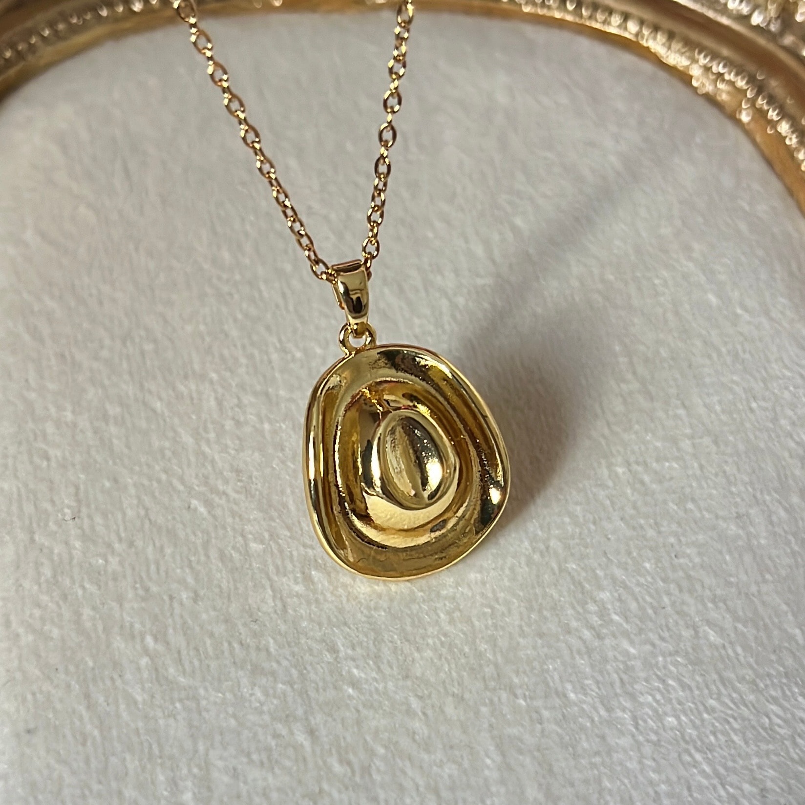 Çelik | Kovboy Şapka Kolye