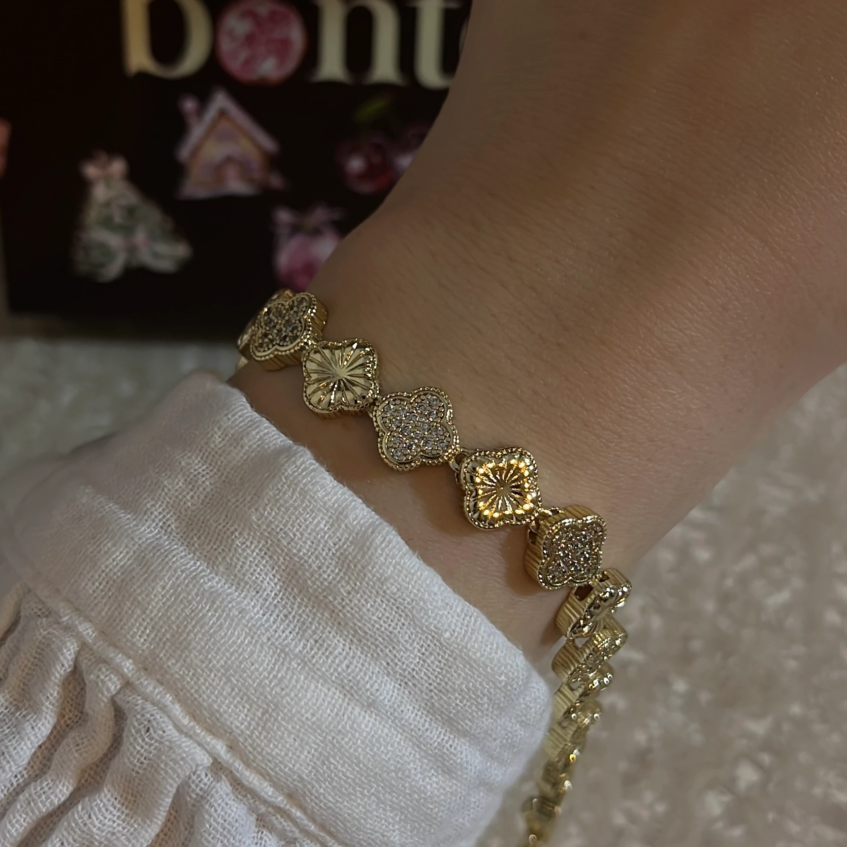 14k | Gold Yonca Bileklik