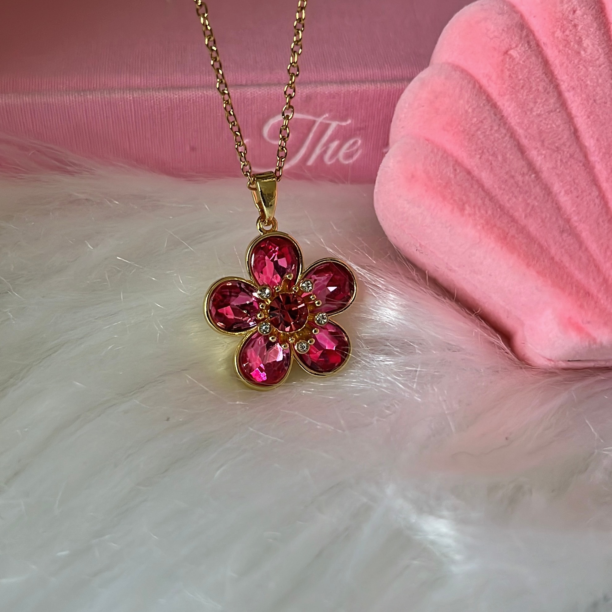 Çelik | Pink Bloom Kolye