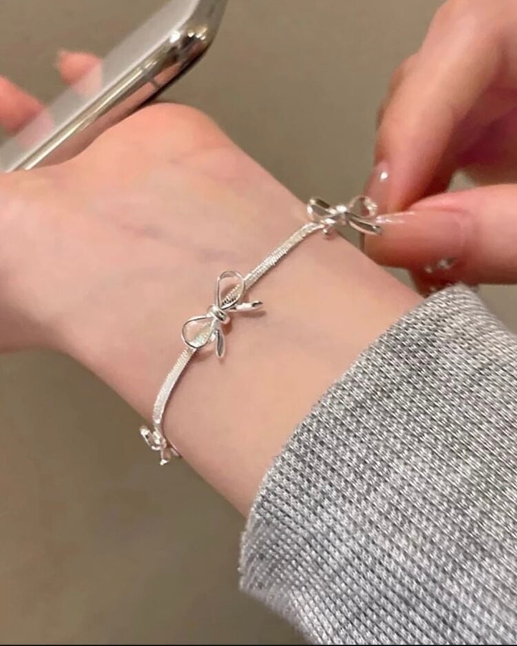 925s Çelik | Dainty Ribbon Bileklik