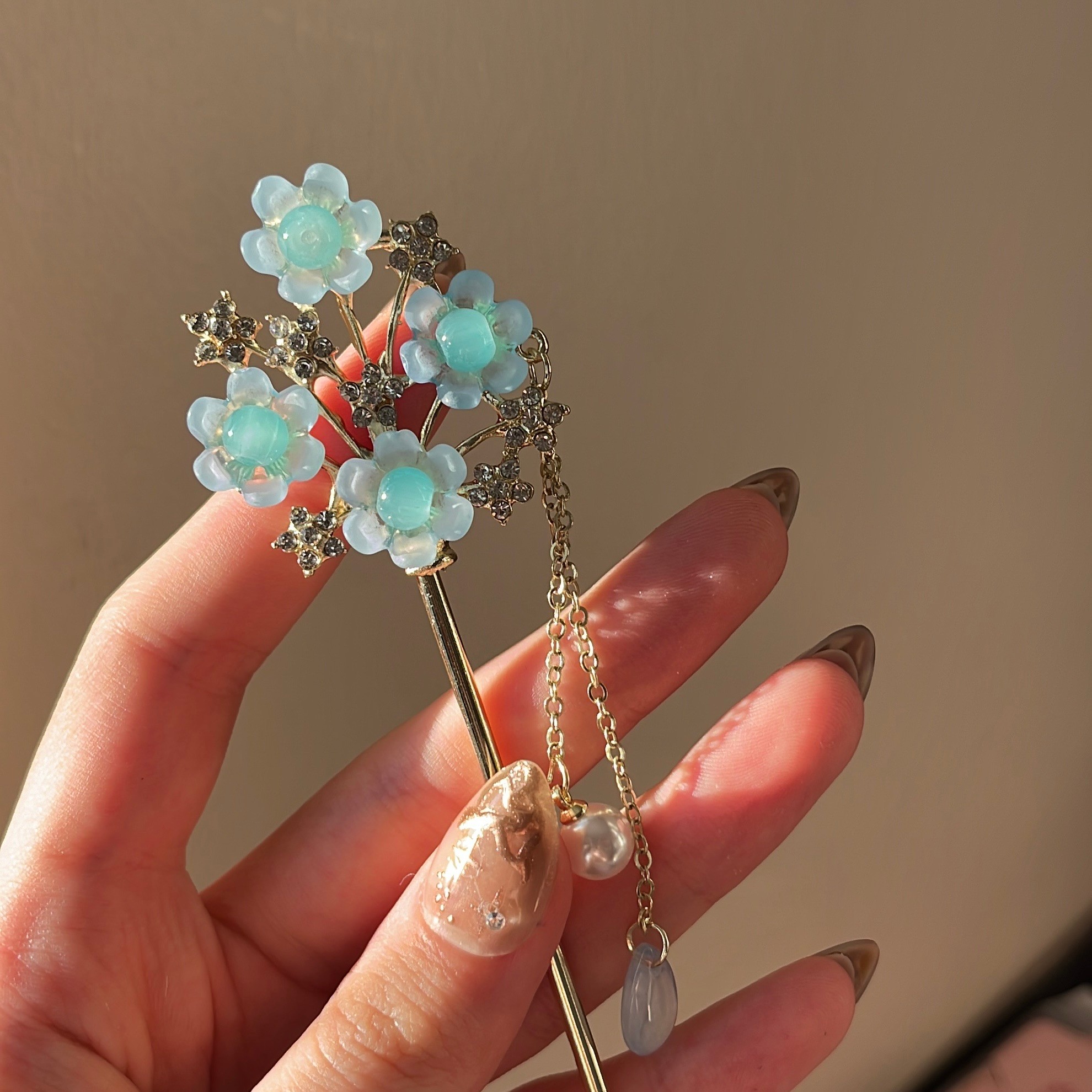 Blue Spring Hairpin