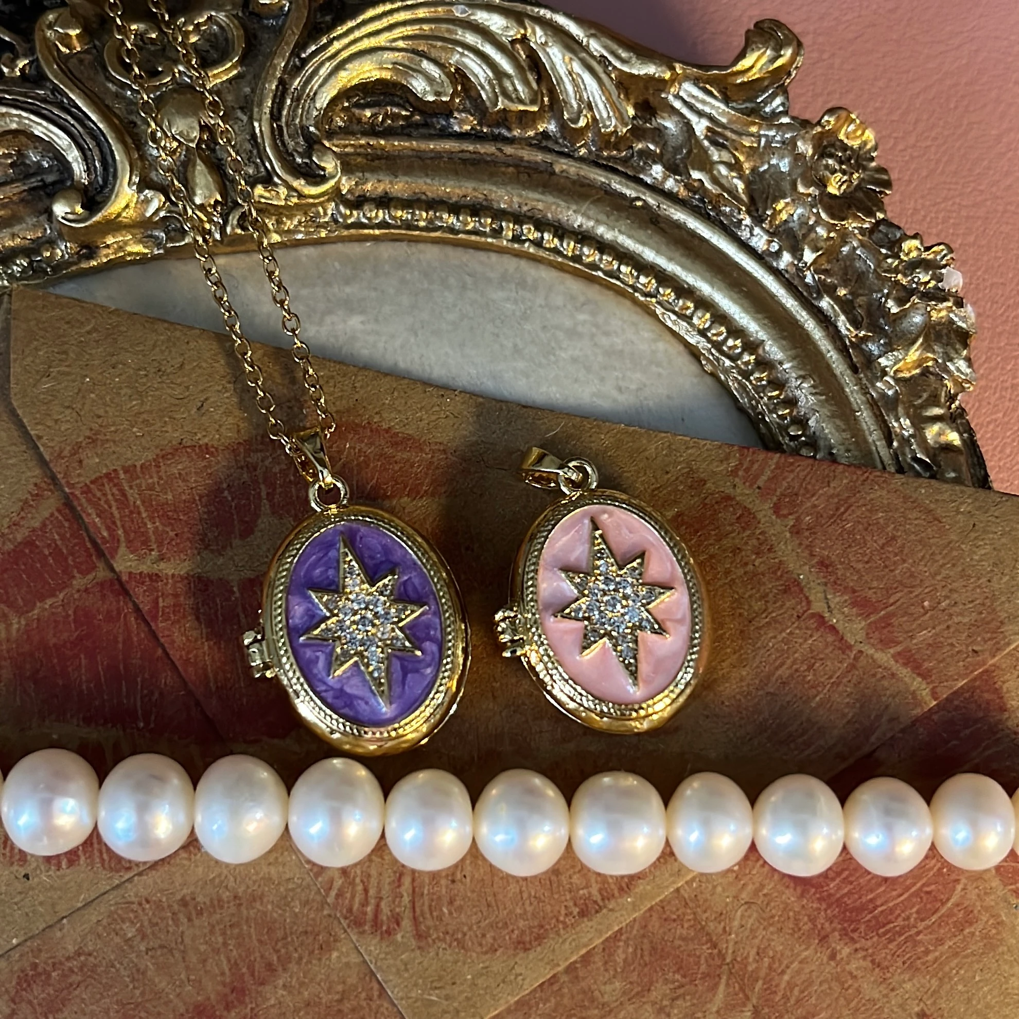 Vintage Kapaklı Locket Kolye