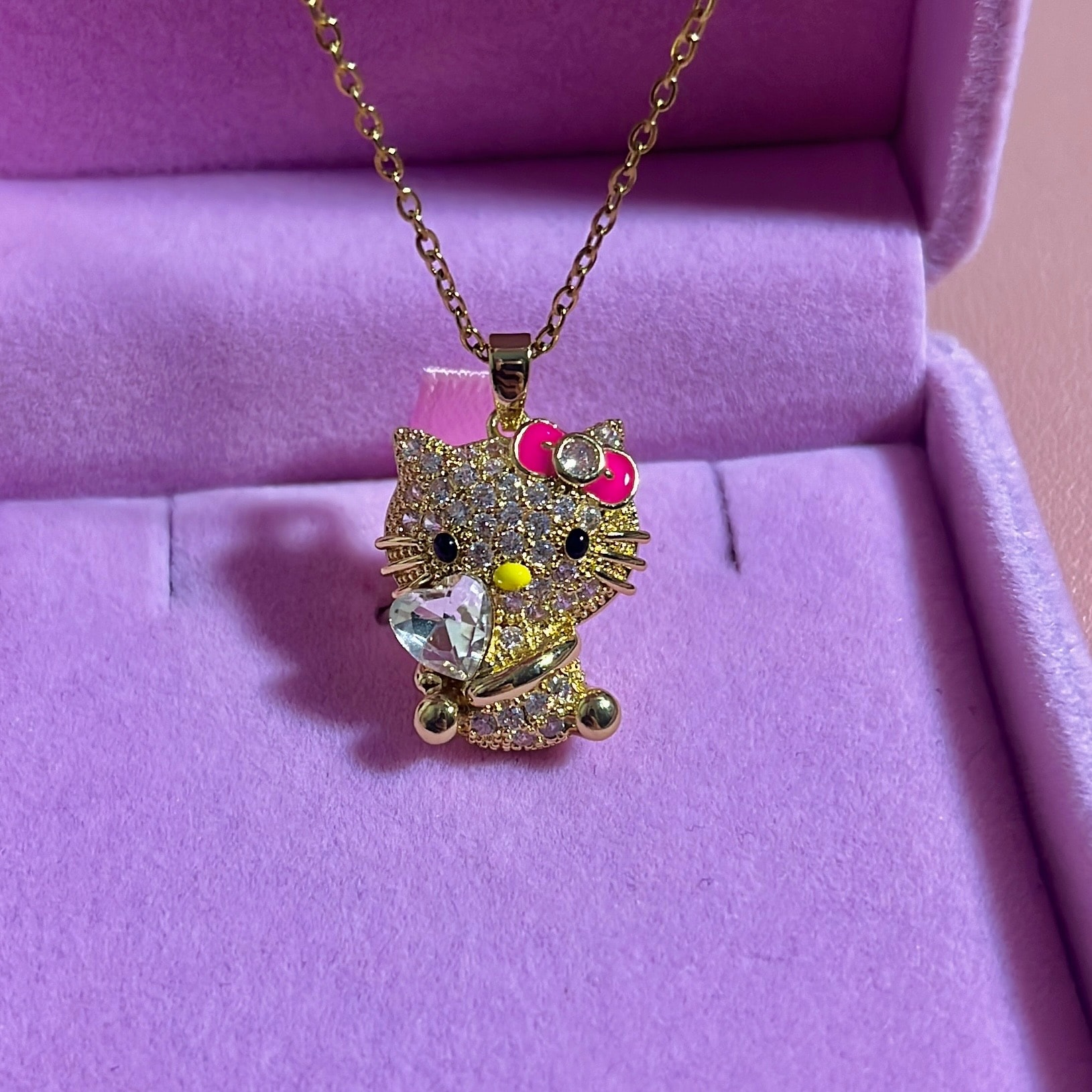 Çelik | Swr Hello Kitty Kolye Gold