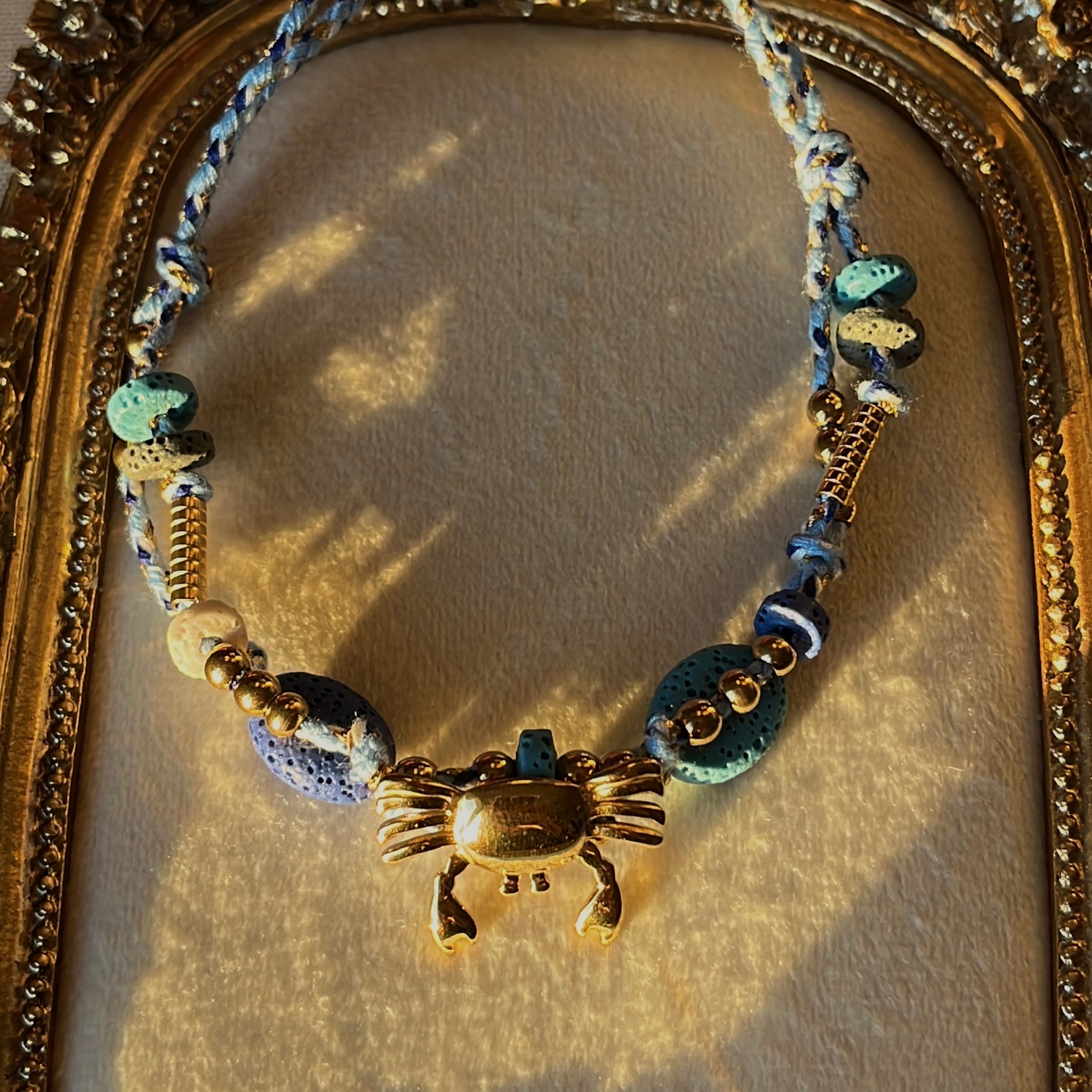 Mavi Yengeç Choker