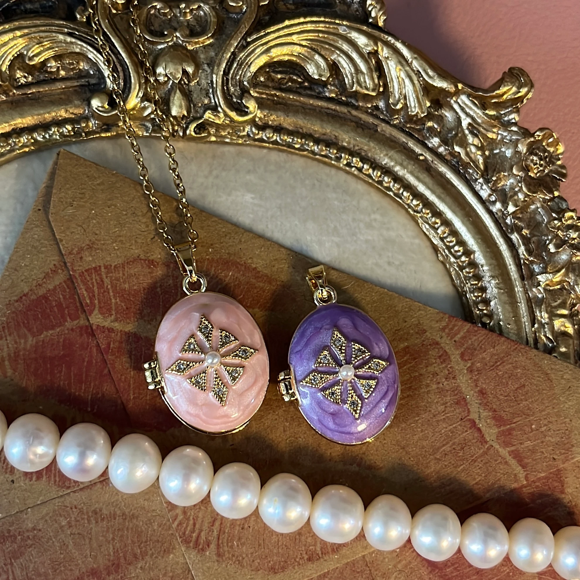 Vintage Kapaklı Locket Kolye