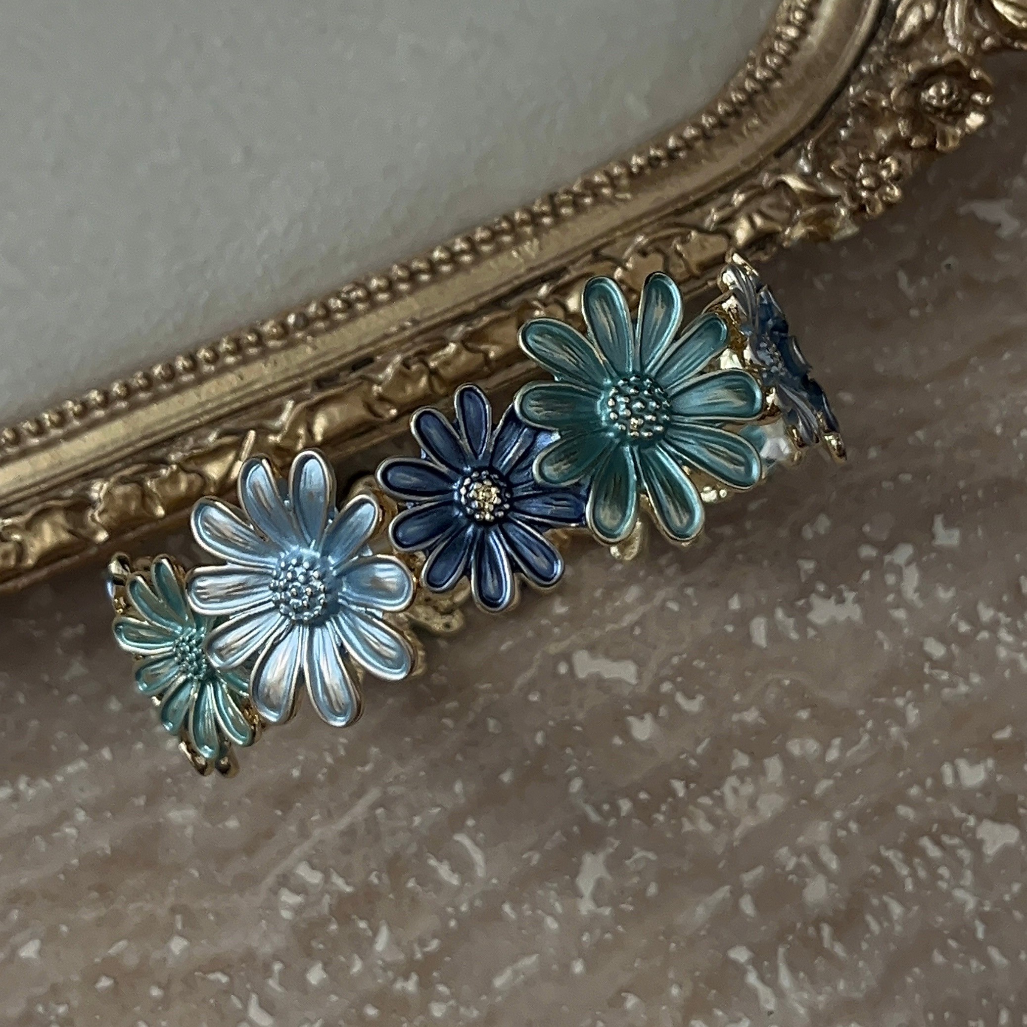 Blue Blossom Esnek Bileklik