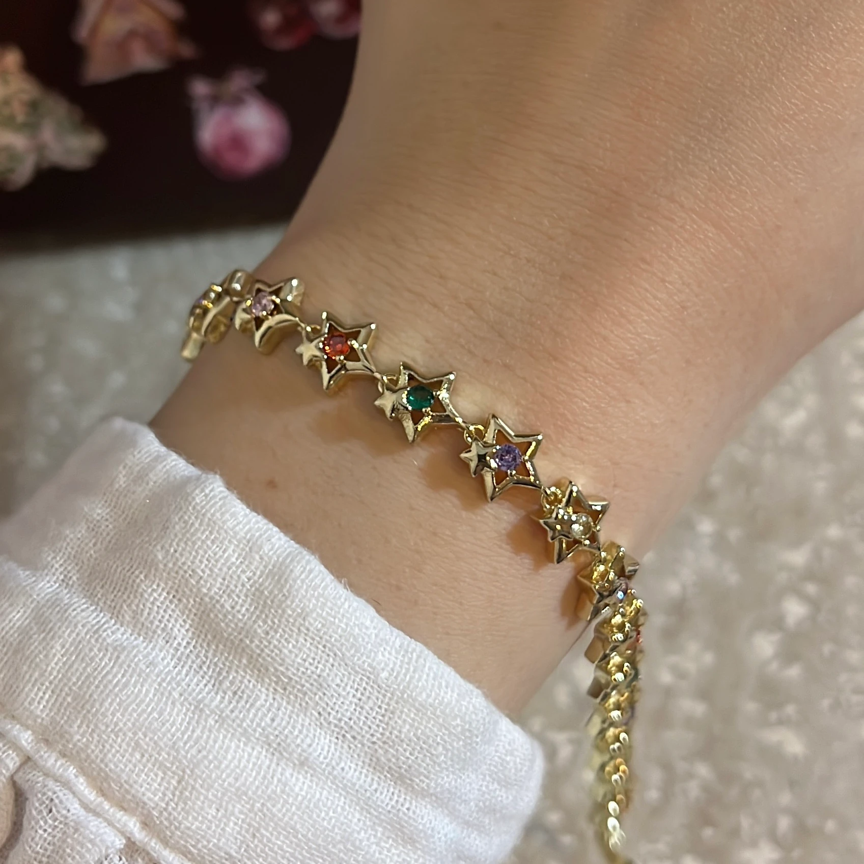 14k | Mix Yıldız Bileklik