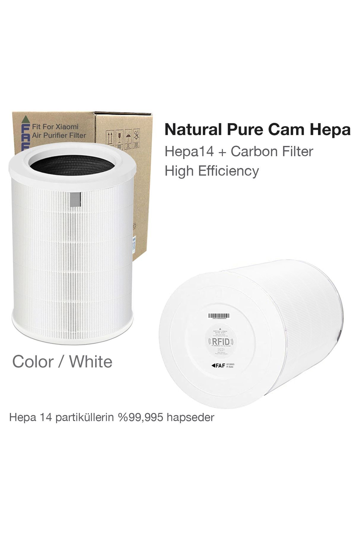 Xiaomi Mi Air Purifier 2h/2c/2s/3h/3c Filtre Uyumlu Pure Cam Hepa 14 High Efficiency Natural