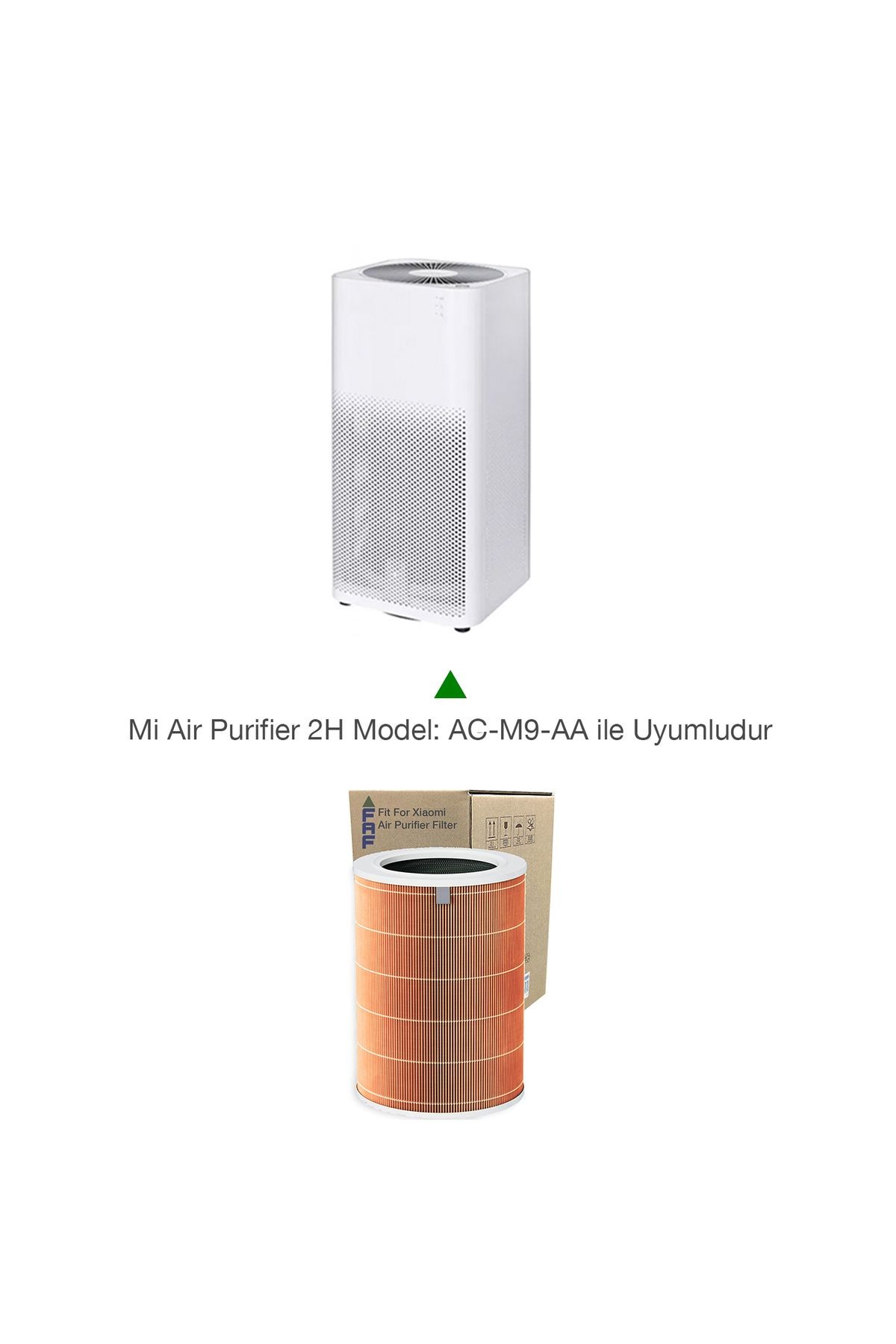 Xiaomi Mi Air Purifier 2H Filtre Model: AC-M9-AA Uyumlu True Hepa 14 High Efficiency Turuncu