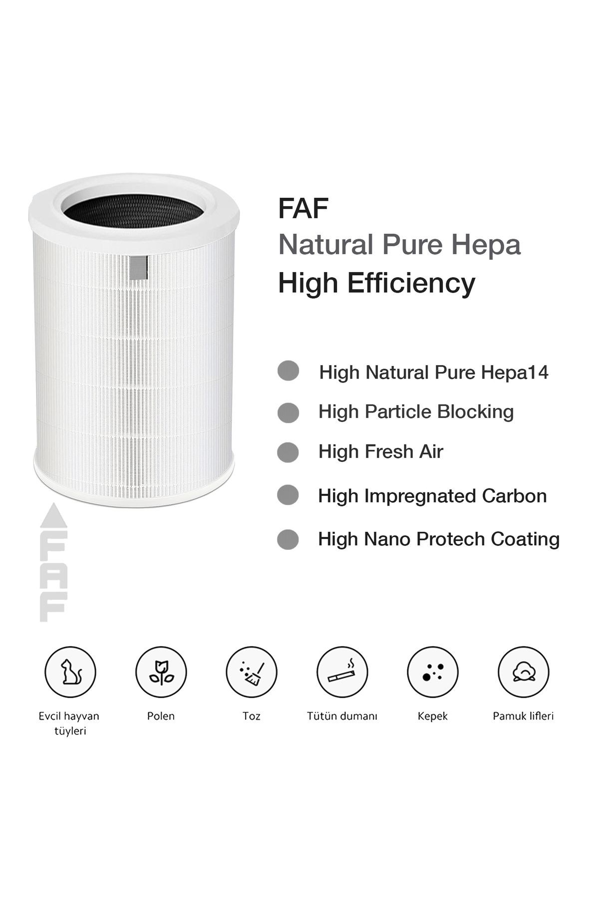 Xiaomi Mi Air Purifier 3h Filtre Model: Ac-m6-sc Uyumlu Pure Cam Hepa 14 High Efficiency Natural