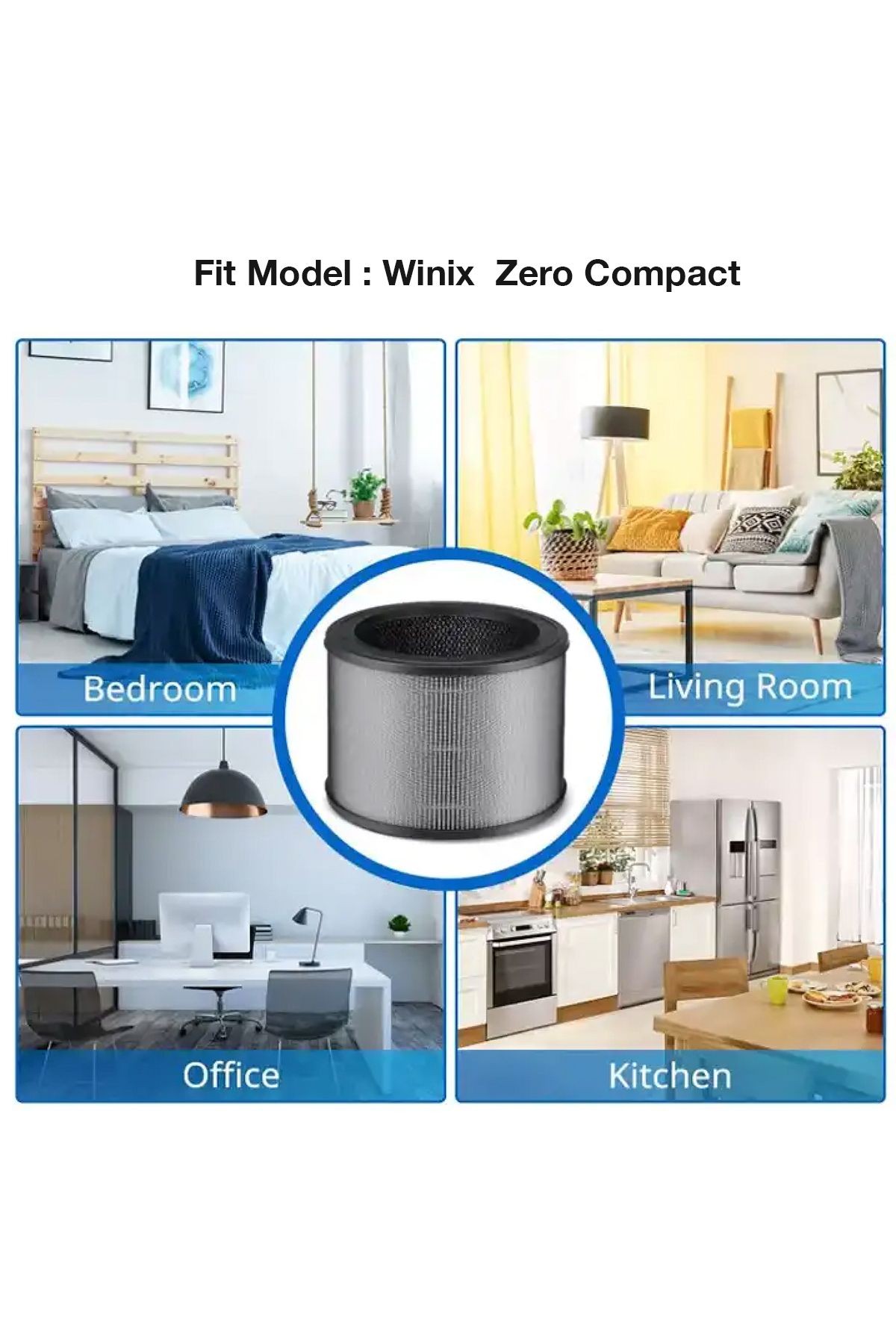 Winix Zero Compact Filtre Uyumlu Ürün True Hepa Karbonlu