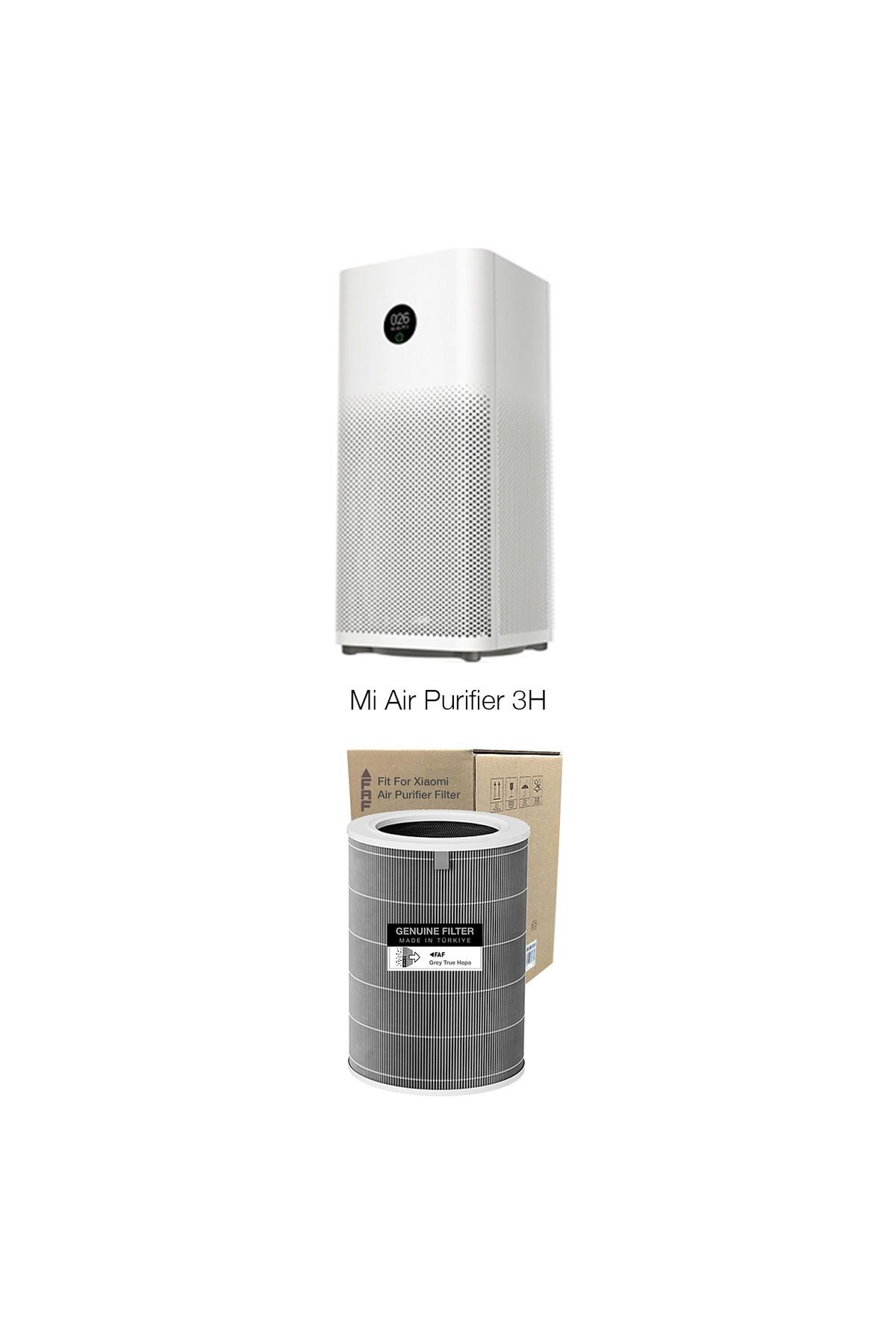 Model 3h Gri True Hepa 14 Filtre Xiaomi Mi Air Purifier 3h Model: Ac-m6-sc Uyumlu Özel Seri Filtre