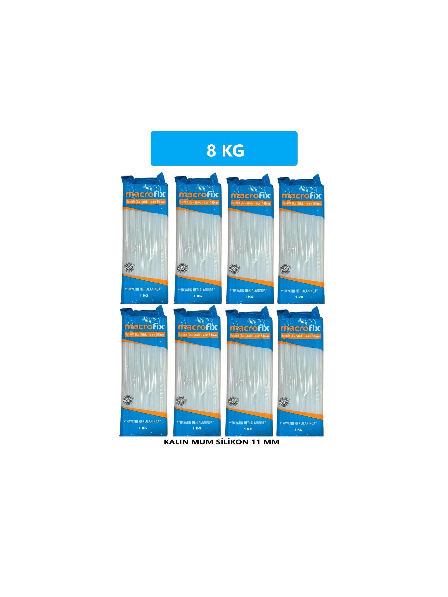 Macrofix 11,2 MM Kalın Mum Silikon 8 KG