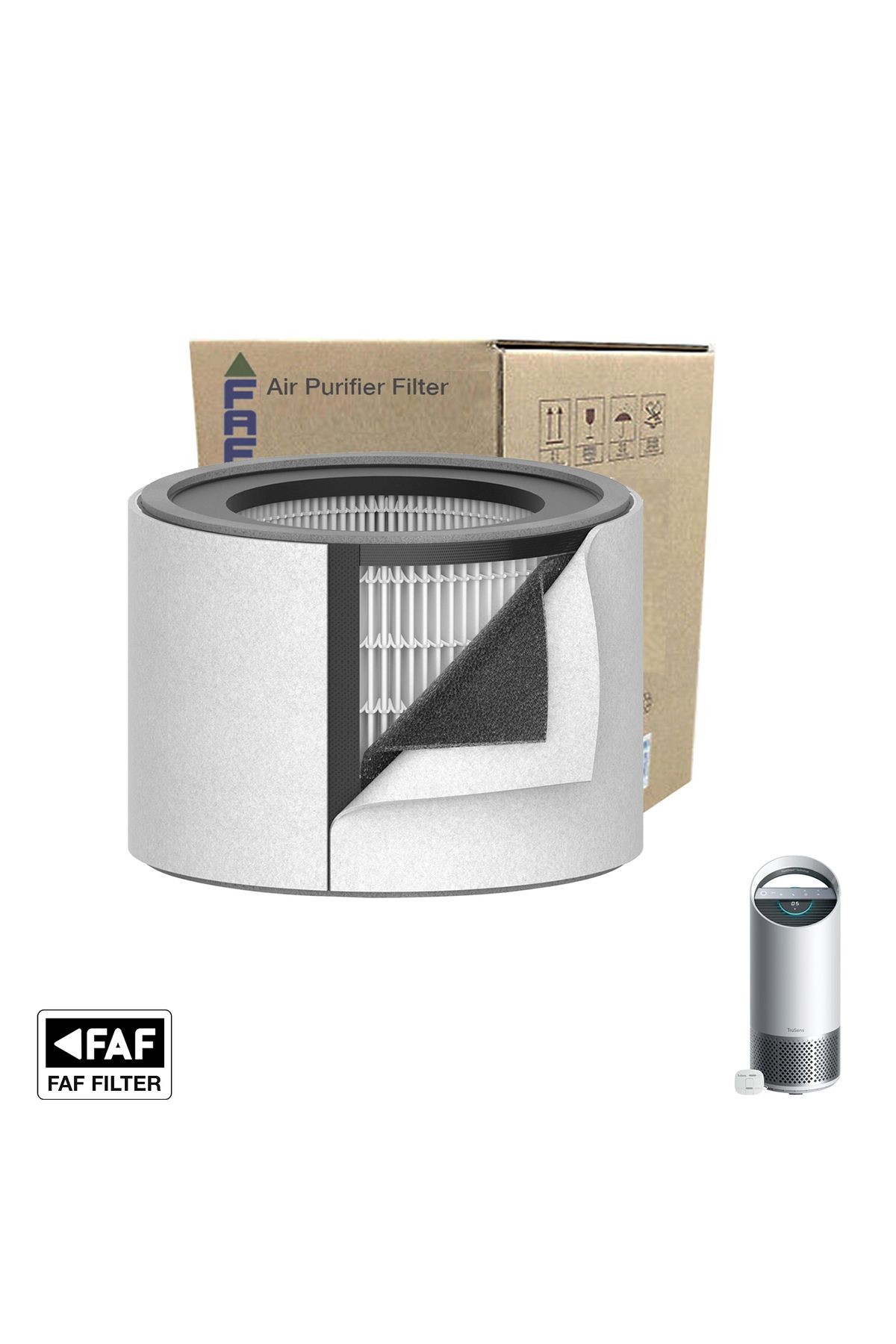 Faf True Cam Hepa 14 Filtre, Leitz Trusens™ Z-2000, Z-2500hava Temizleme Cihazı Için Hepa Filtresi