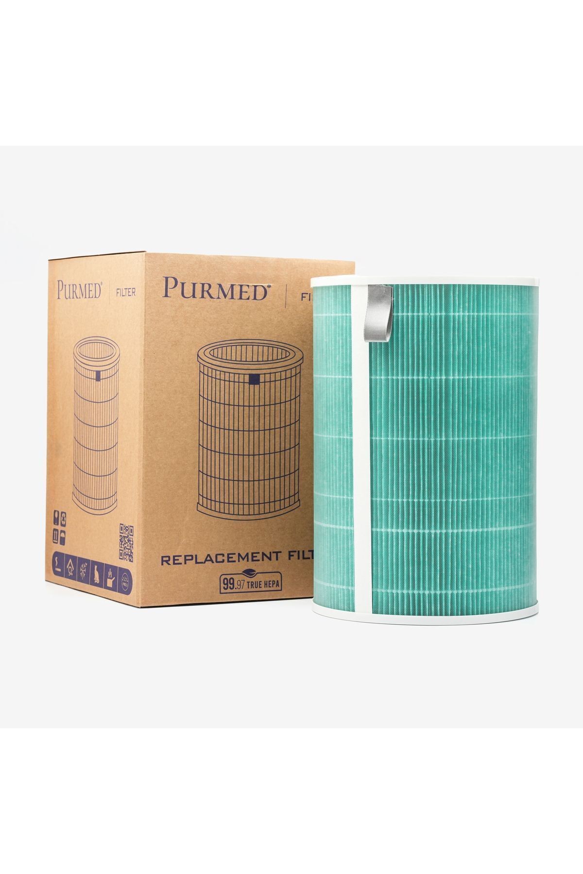 Xiaomi Mi 1/2/3/ Pro Air Purifier Uyumlu Yeşil Rfıd Hepa Filtre 20x29cm