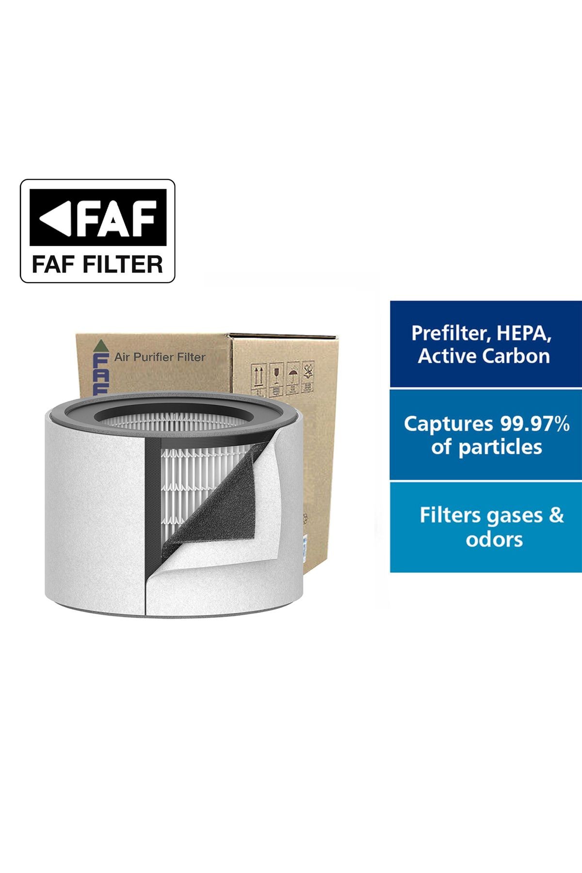 Faf True Cam Hepa 14 Filtre, Leitz Trusens™ Z-2000, Z-2500hava Temizleme Cihazı Için Hepa Filtresi