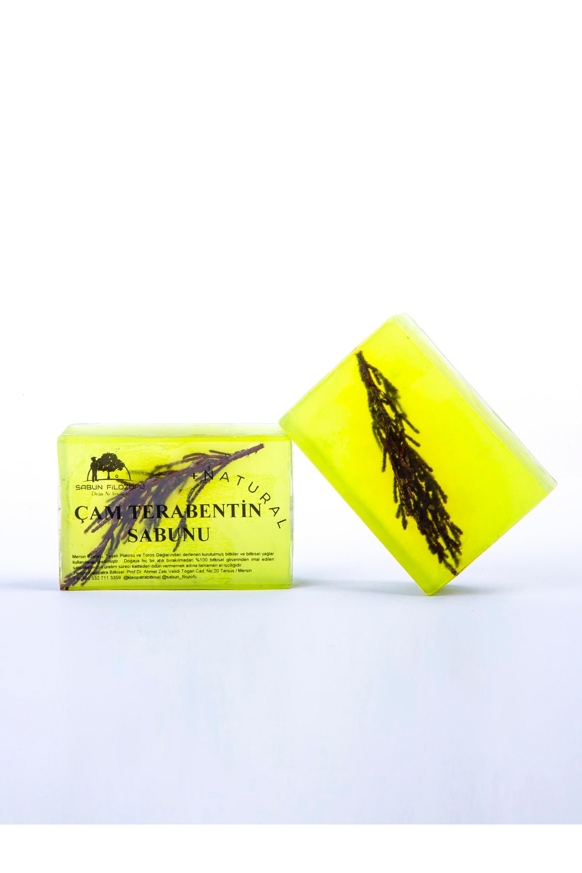 Herbal Soap: with Pine Turpentine Oil (100% Hand made 130 gr.)