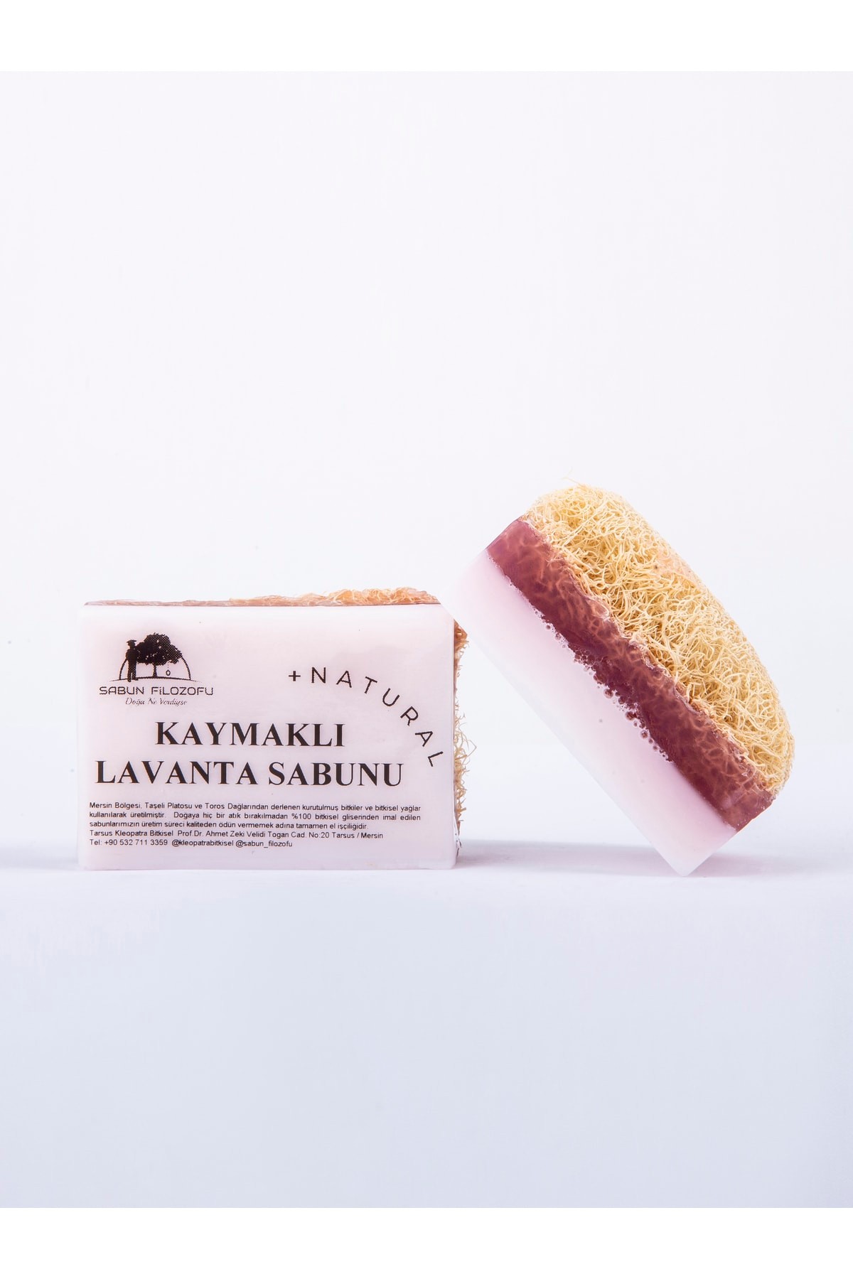 Lavender Soap with Cream (130gr. Extra Large Size with zucchini fibers)