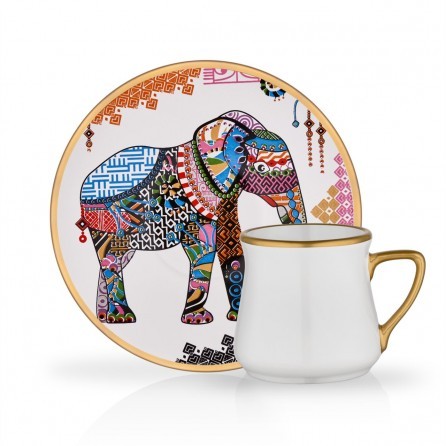 Glore Elephant (12pcs Turkish Coffee Cup Set)