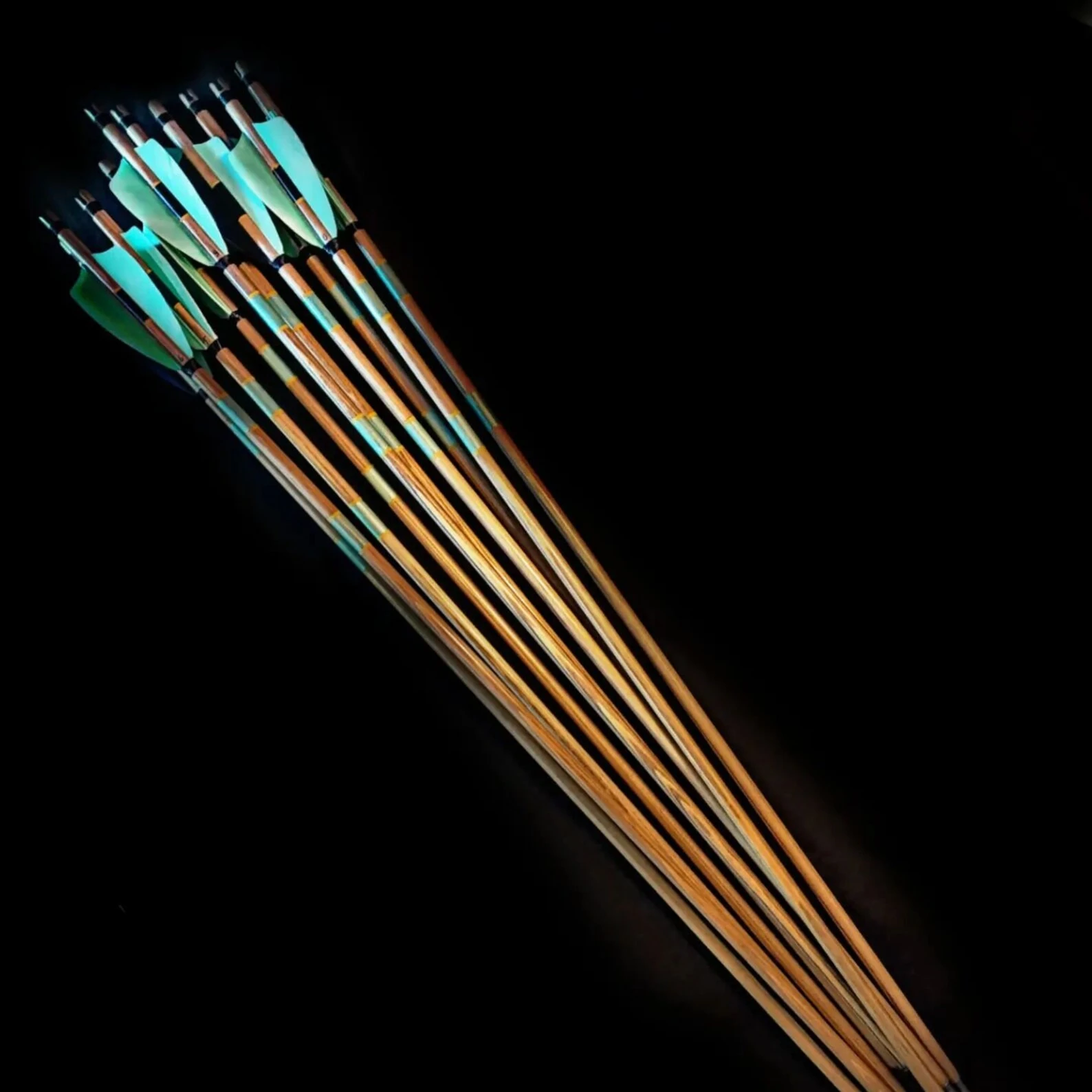 Special Shield Cut Maned Traditional Arrows - 12 Pieces