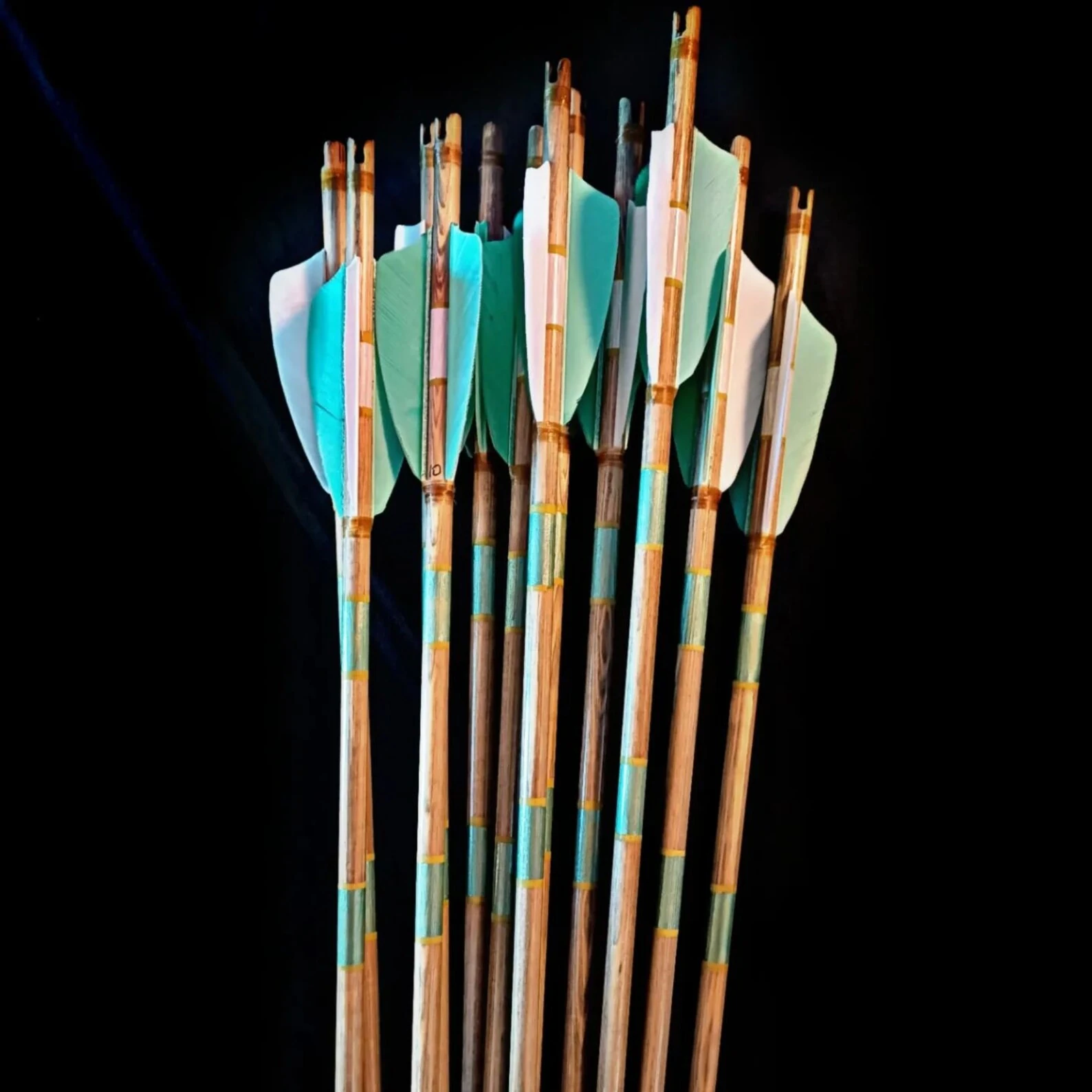 Special Shield Cut Maned Traditional Arrows - 12 Pieces