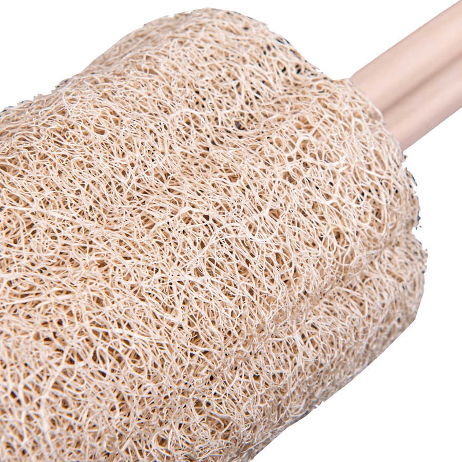 LOOFAH Massage Lif with Wooden Handle