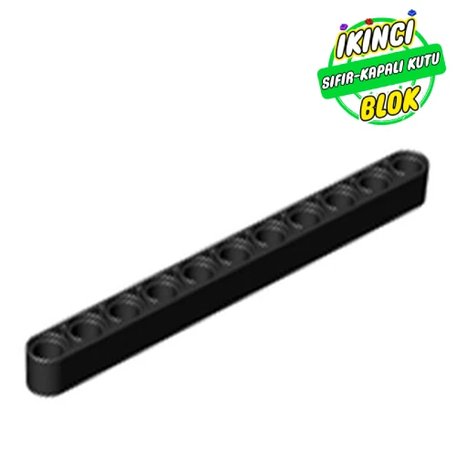 LEGO® 1 x 11 Technic Liftarm Kalın Siyah Sıfır