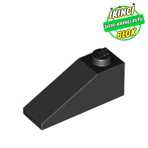LEGO® 3 x 1 33 Derece Eğimli Parça Siyah Sıfır