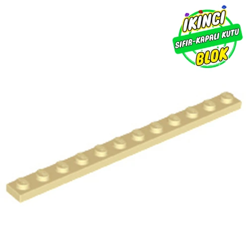 LEGO® Plate 1 x 12 Bej Sıfır