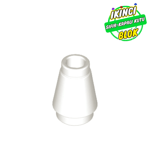 LEGO® 1 x 1 Koni Beyaz Sıfır