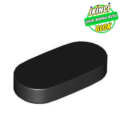 LEGO® Tile Round 1 x 2 Siyah Sıfır