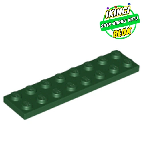 LEGO® Plate 2 x 8 Koyu Yeşil Sıfır