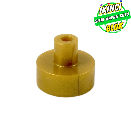 LEGO® 1 x 1 Bar ve Pim Tutuculu Kavisli Plaka Parlak Altın Sıfır