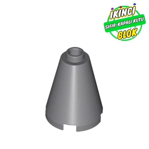 LEGO® 2 x 2 x 2 Açık Üstlü Koni Koyu Mavimsi Gri Sıfır