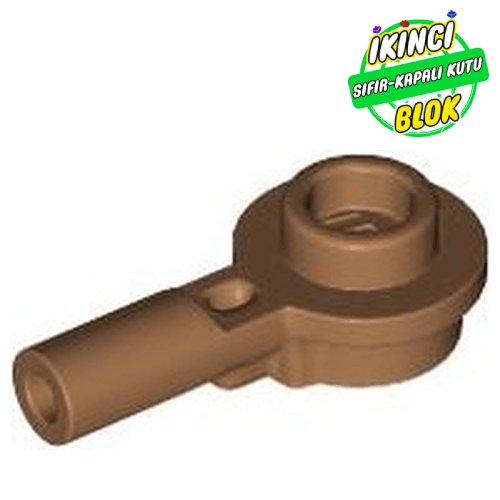 LEGO® 1L Çubuk, 1 x 1 Yuvarlak Plaka (İçi Boş Studlu) Orta Karamel Sıfır